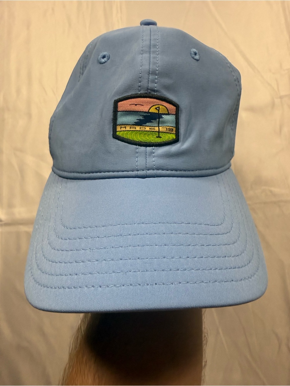 TaylorMade Sky Blue Golf Cap with Black Branded Buckle